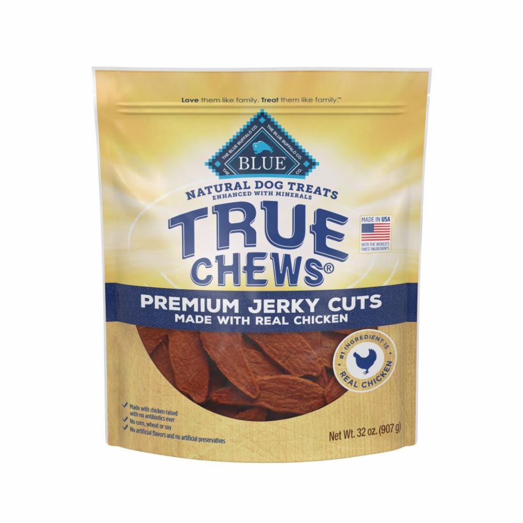 BLUE BUFFALO TRUE CHEWS CHICKEN JERKY FILETS 12OZ