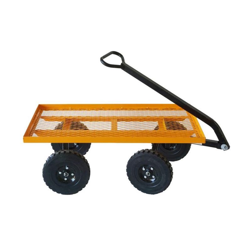 GARDEN CART FLAT BED YELLOW 600LB