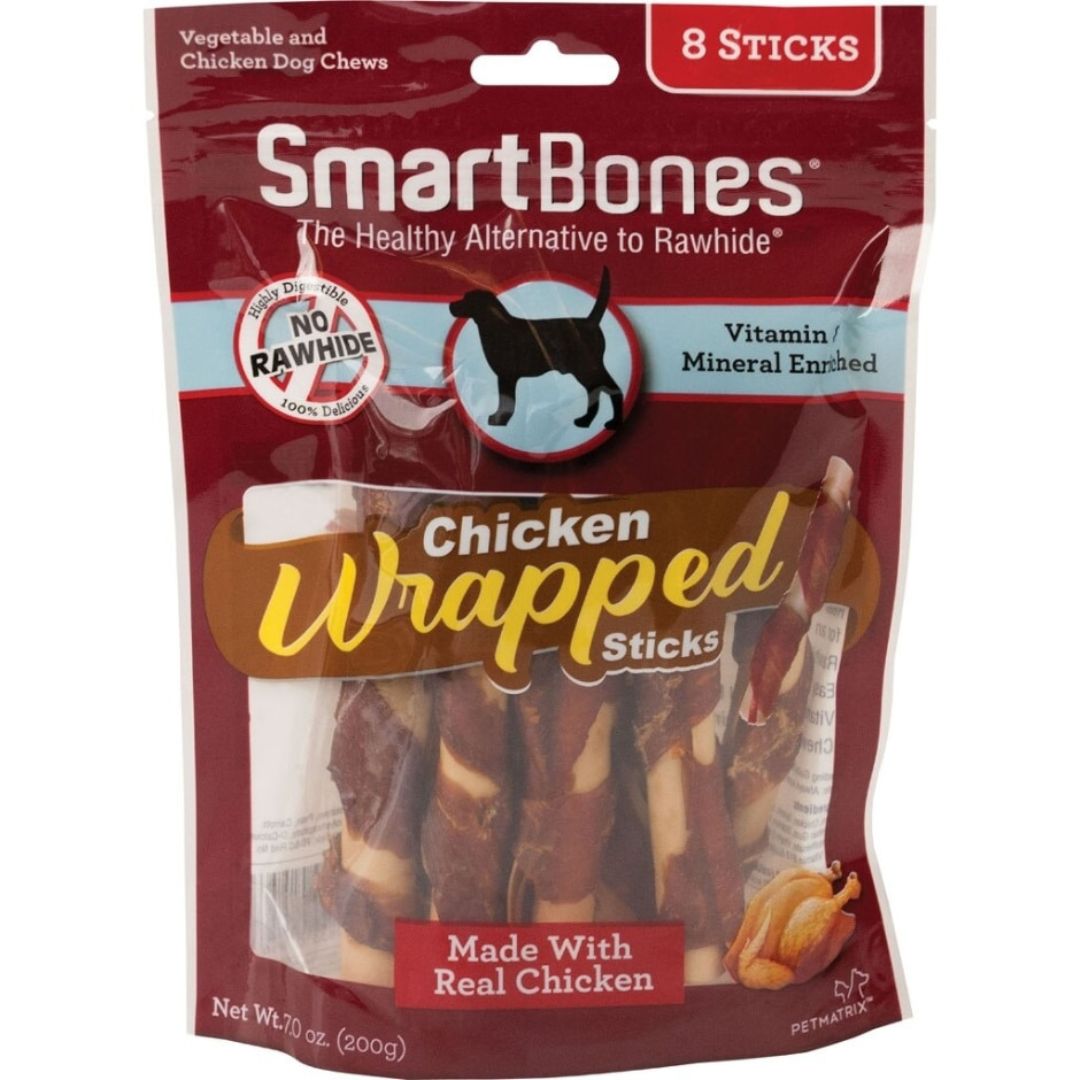 SMARTBONES CHICKEN WRAPPED STICKS 8CT