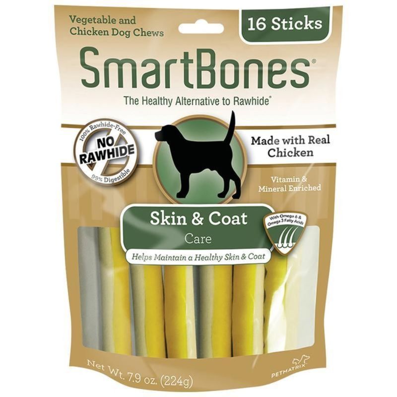 SMARTBONES SKIN &amp; COAT STICKS 16CT