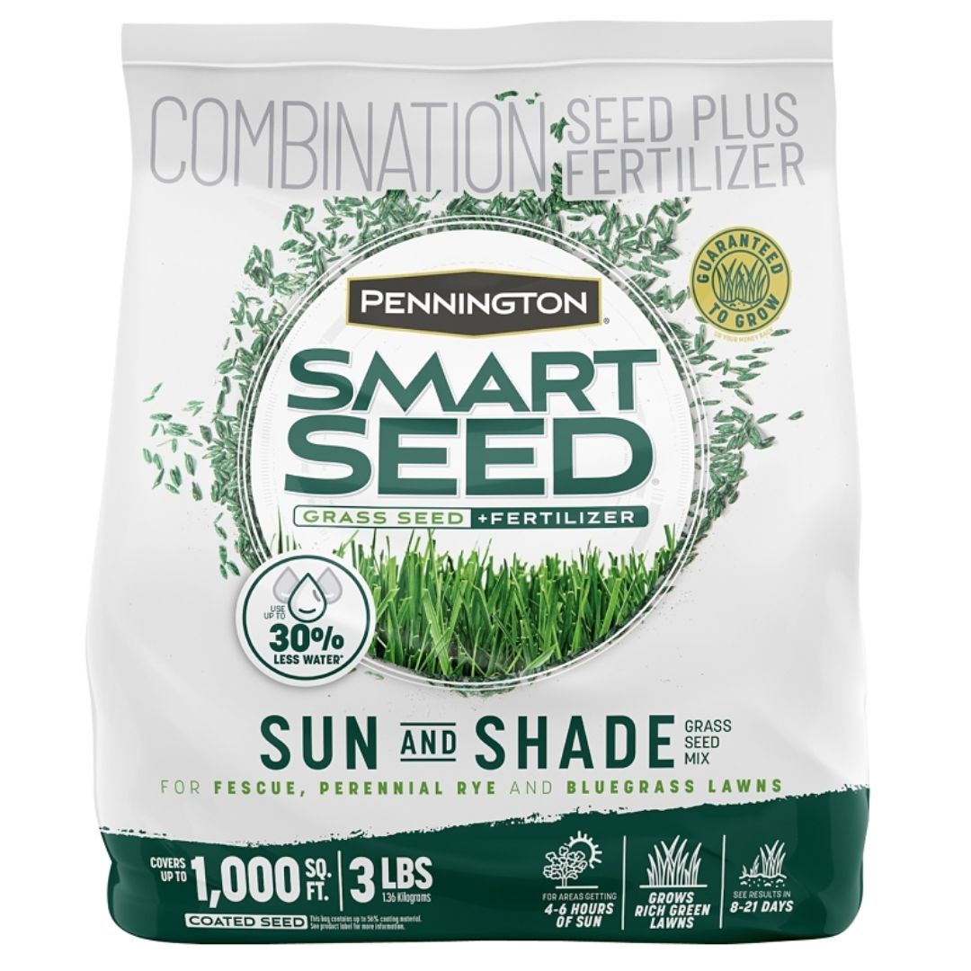PENNINGTON SMART SEED SUN &amp; SHADE GRASS SEED 3LB