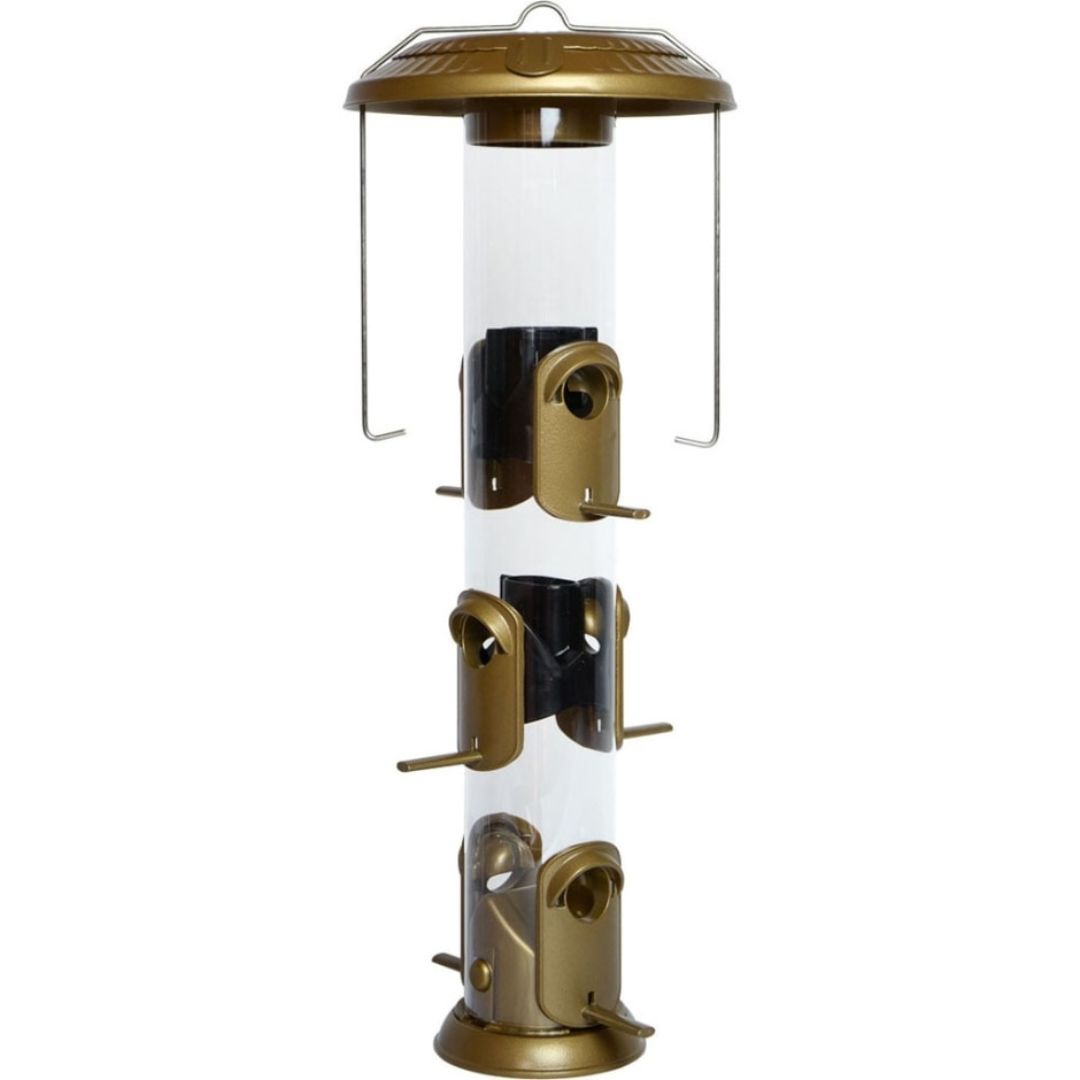 DELUXE FUNNEL FLIP-TOP TUBE FEEDER