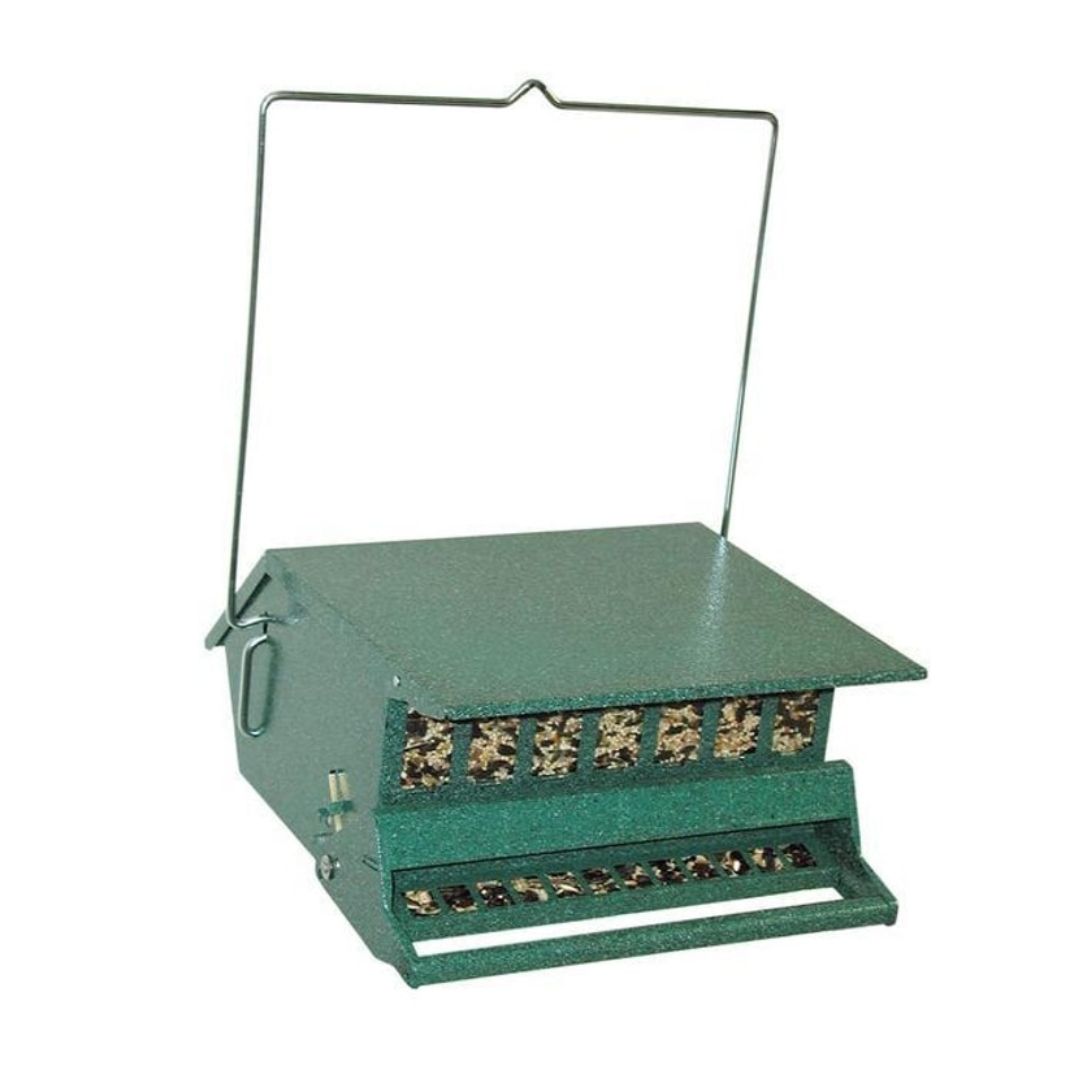 BIRD'S DELIGHT SQUIRREL-RESISTANT FEEDER GREEN 7511