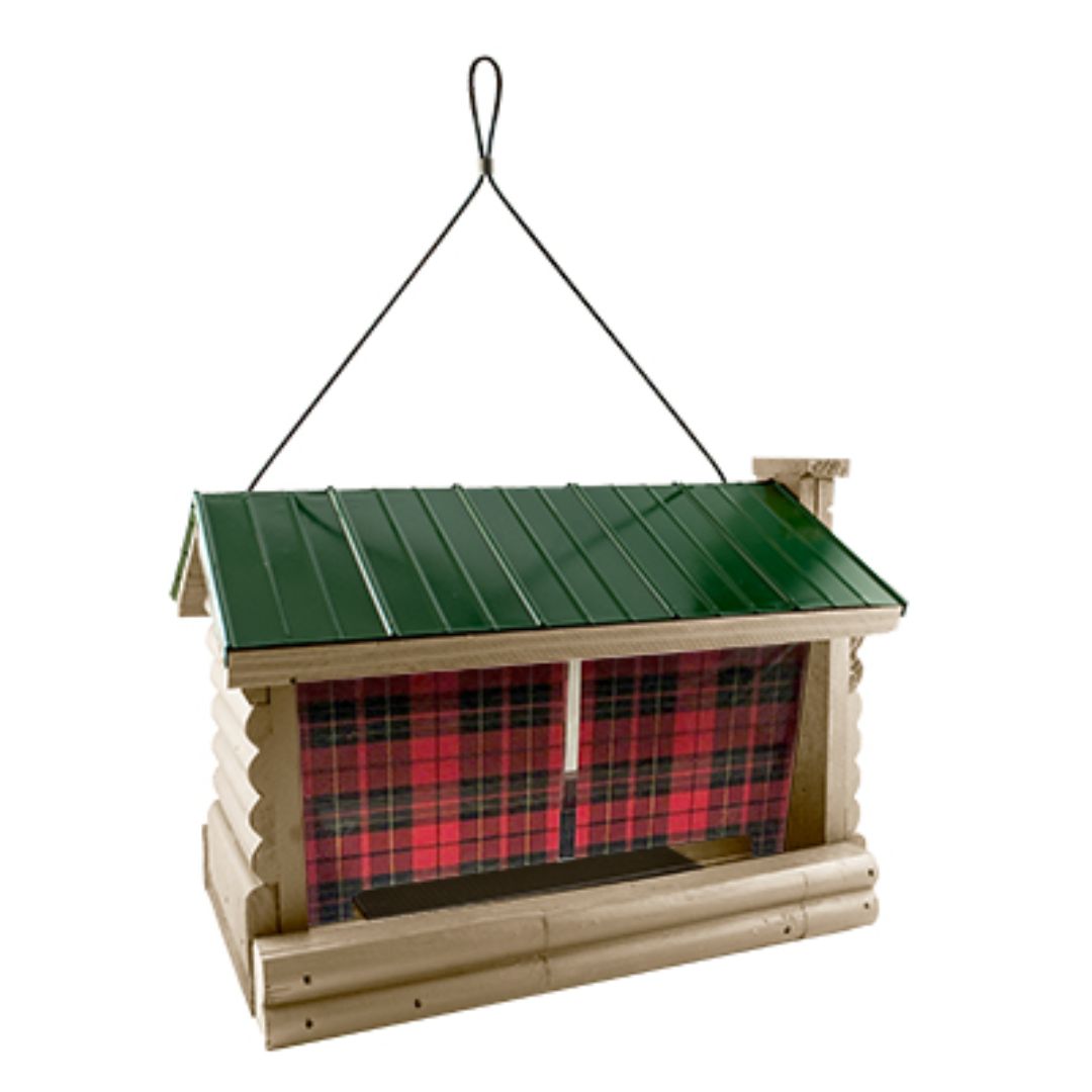 BUFFALO PLAID HOPPER FEEDER 5LB