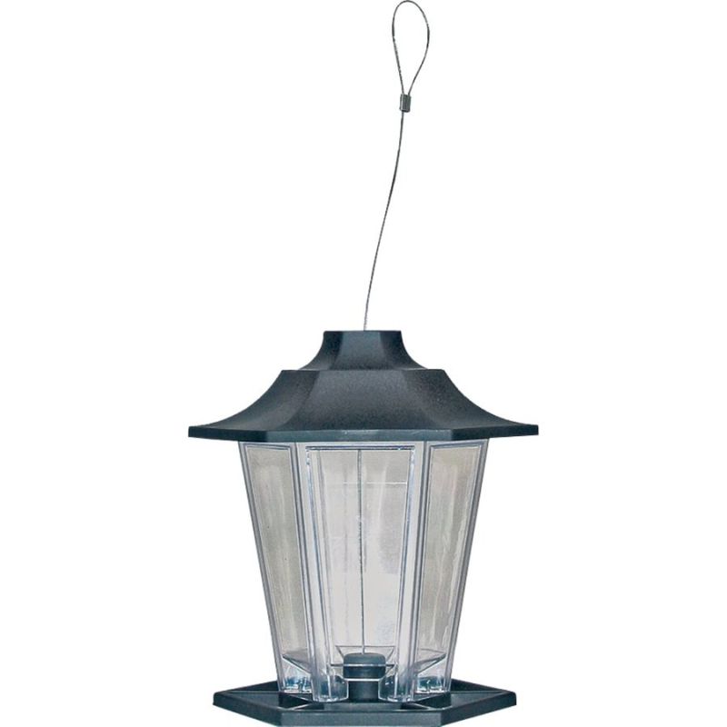 CARRIAGE BIRD FEEDER BLACK