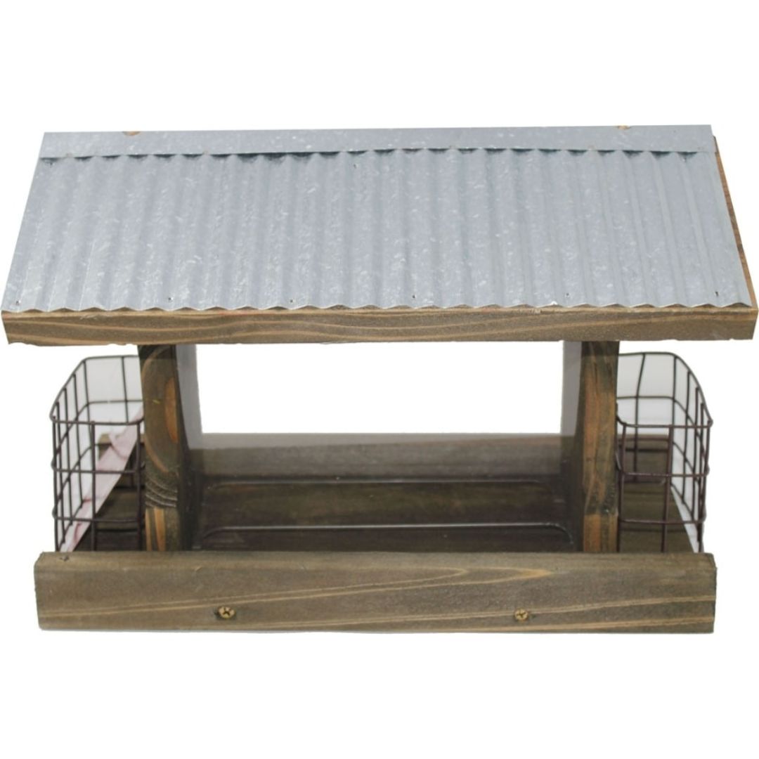 RUSTIC FARMHOUSE RANCH FEEDER W/SUET CAGES