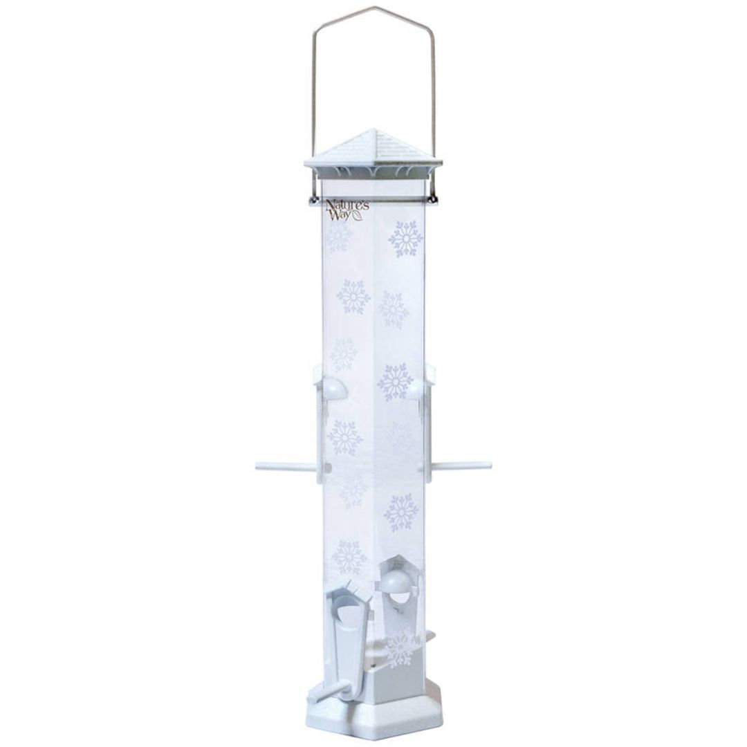 WINTER SNOWFLAKE TUBE FEEDER