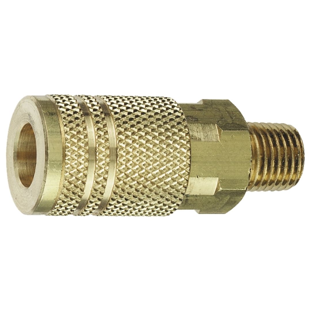 13-225 BRASS COUPLER MALE 1/4IN