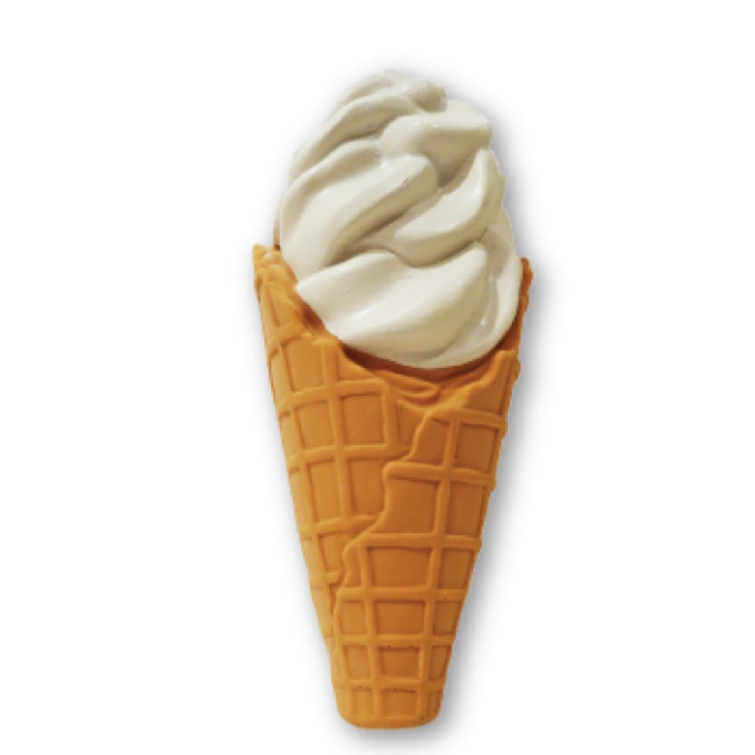 ICE CREAM CONE LATEX DOG TOY