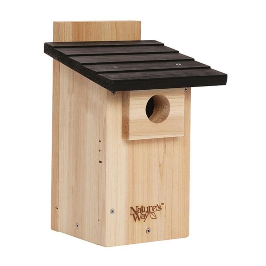 CEDAR BLUEBIRD HOUSE W/VIEWING WINDOW