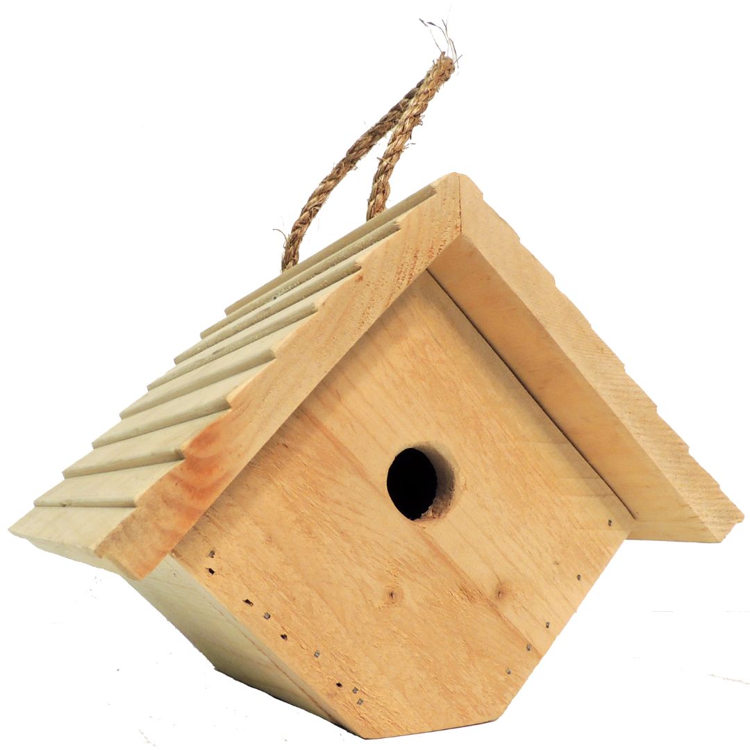 WREN HOUSE W/WOOD ROOF