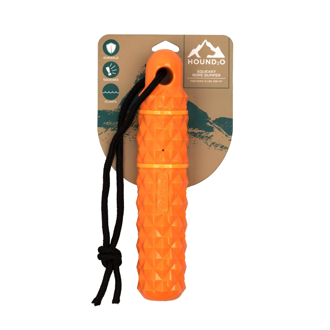 SQUEAKY ROPE BUMPER ORANGE