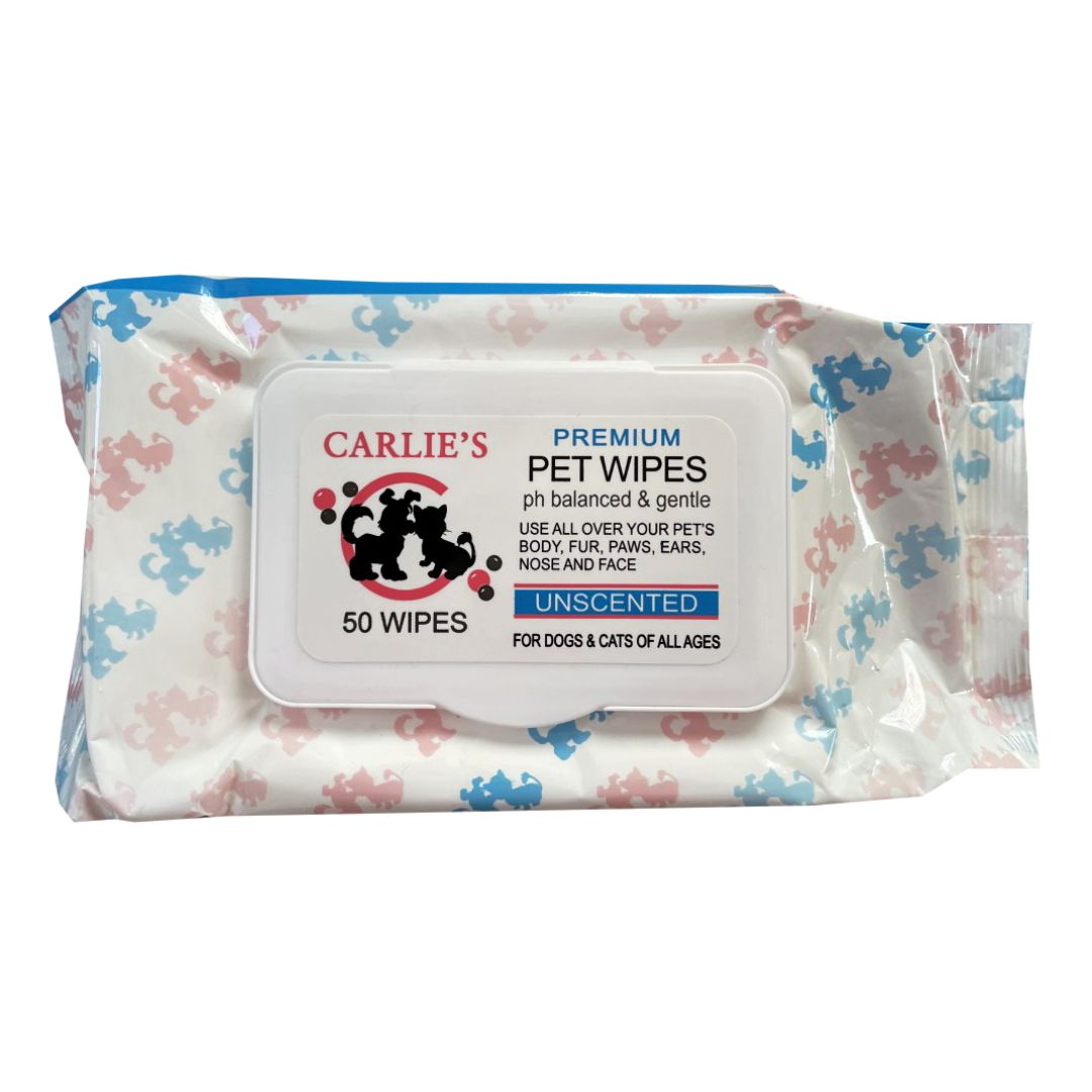 CARLIE&#39;S PREMIUM PET WIPES 50CT