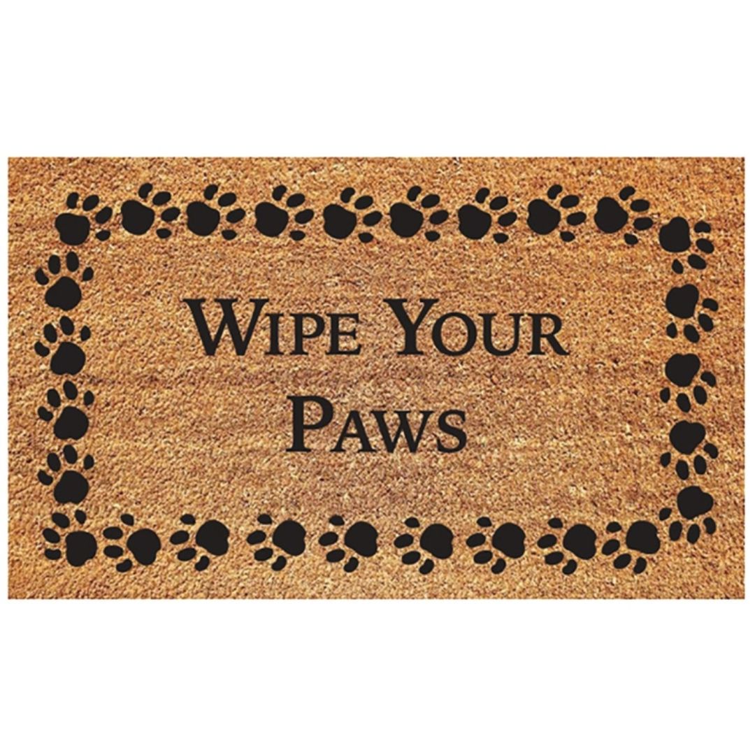 DOOR MAT WIPE YOUR PAWS