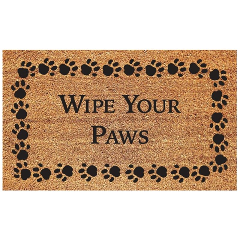 DOOR MAT WIPE YOUR PAWS