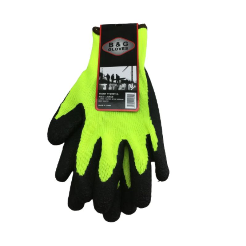 4729 COATED GLOVES YELLOW LG