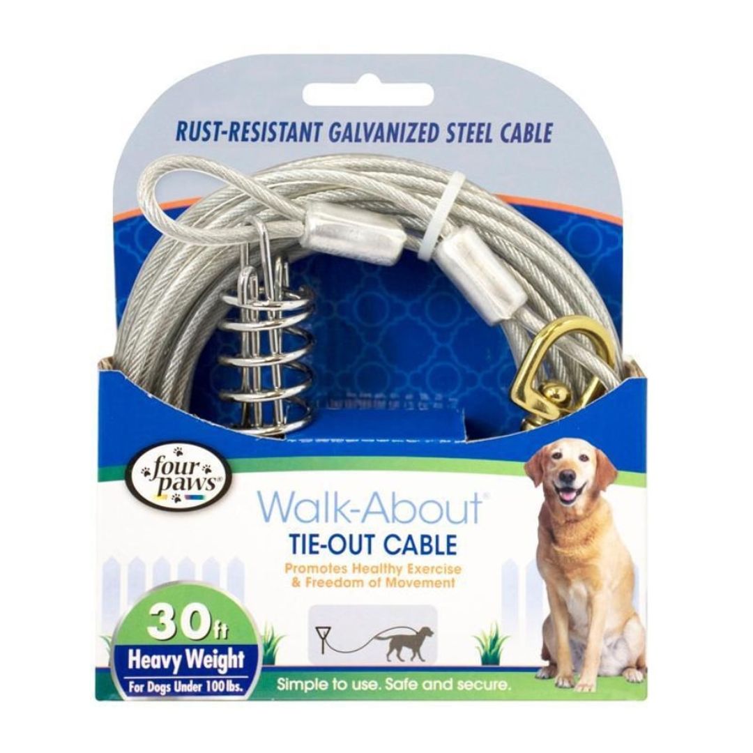 FOUR PAWS TIE-OUT CABLE HEAVY WEIGHT 30FT