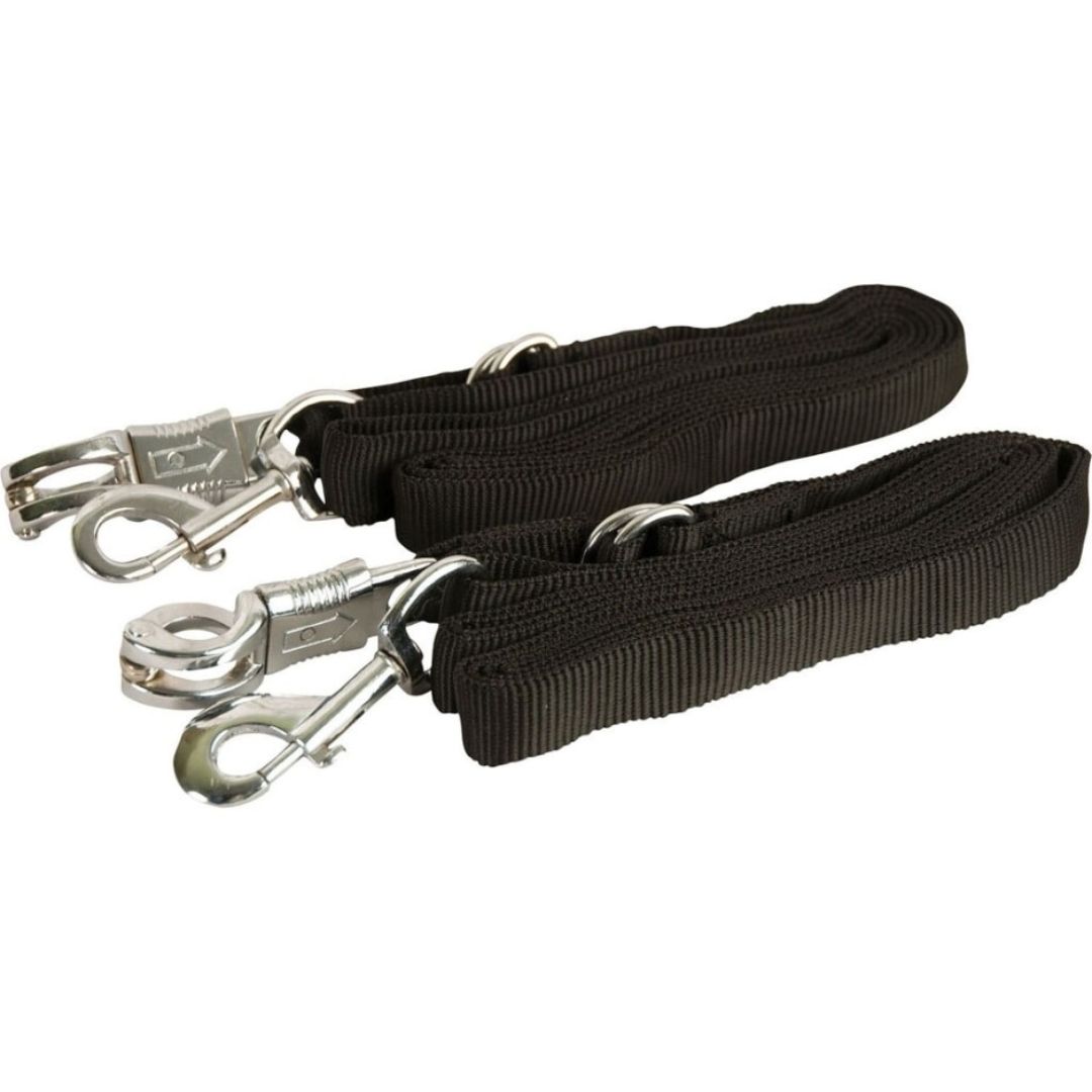 NYLON CROSS TIES BLACK 5-9FT