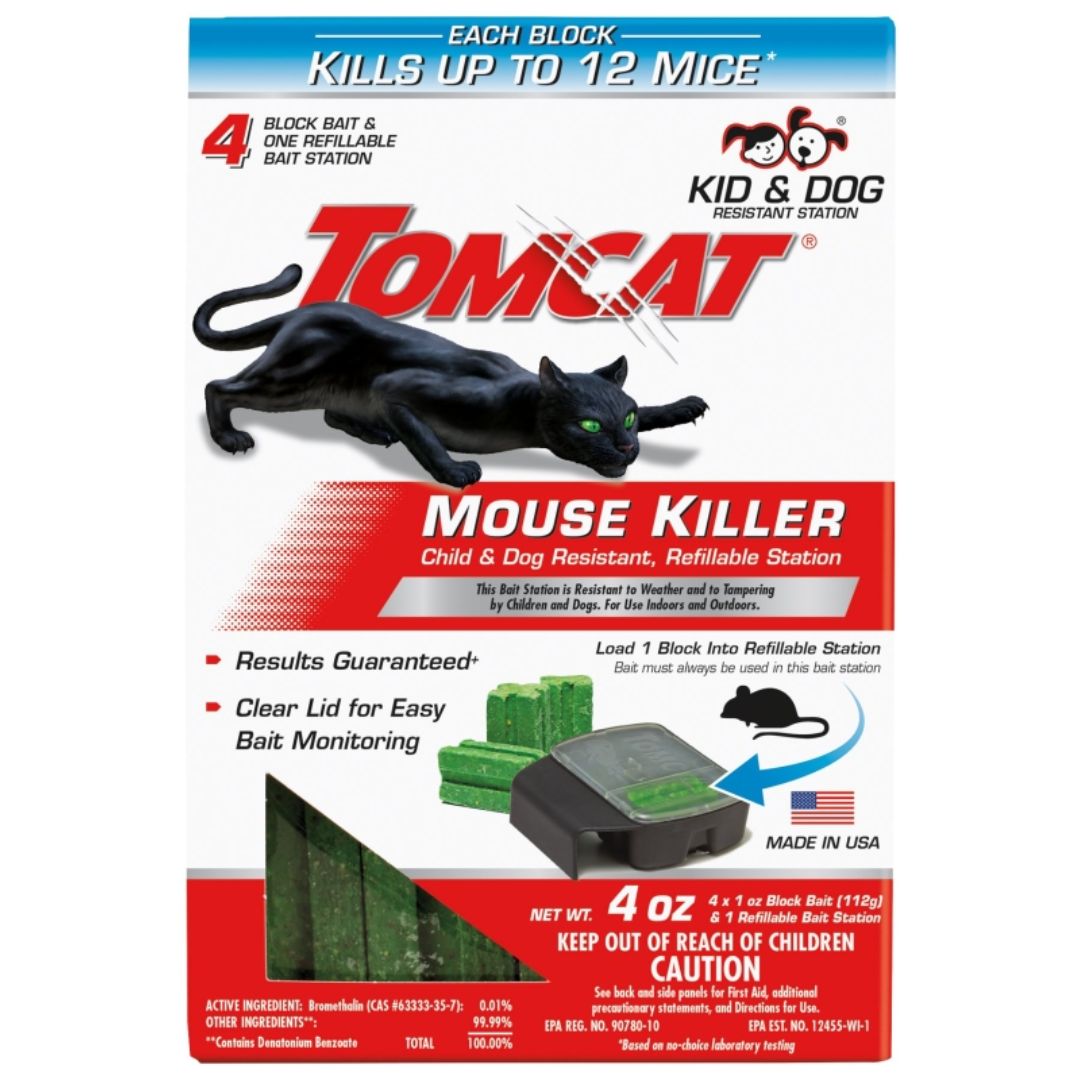 TOMCAT MOUSE KILLER REFILLABLE BAIT STATION