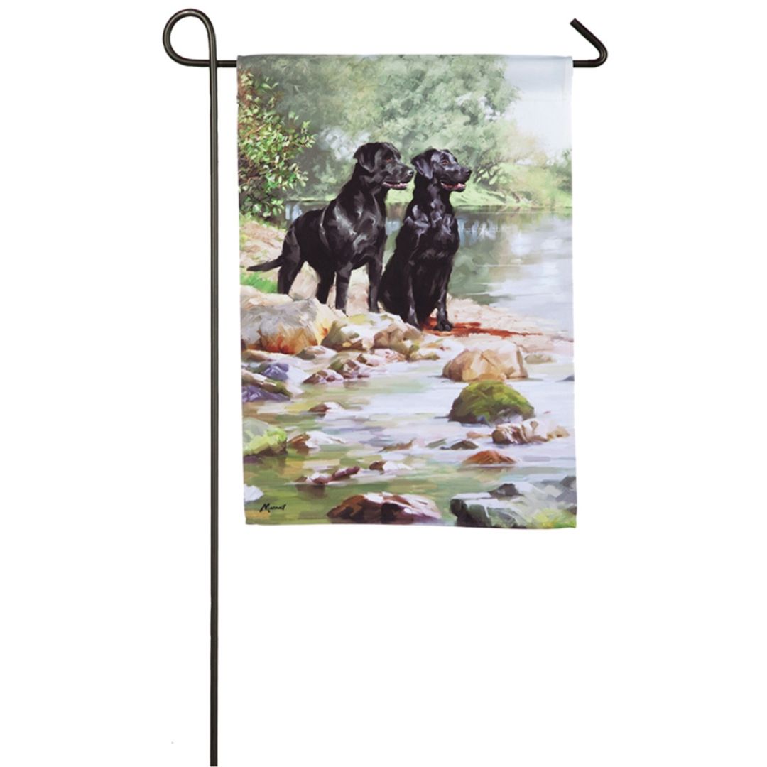 BLACK LABRADORS FLAG