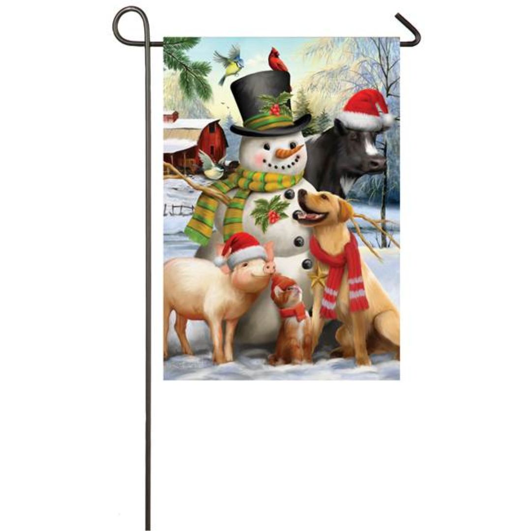 WINTER FRIENDS FLAG