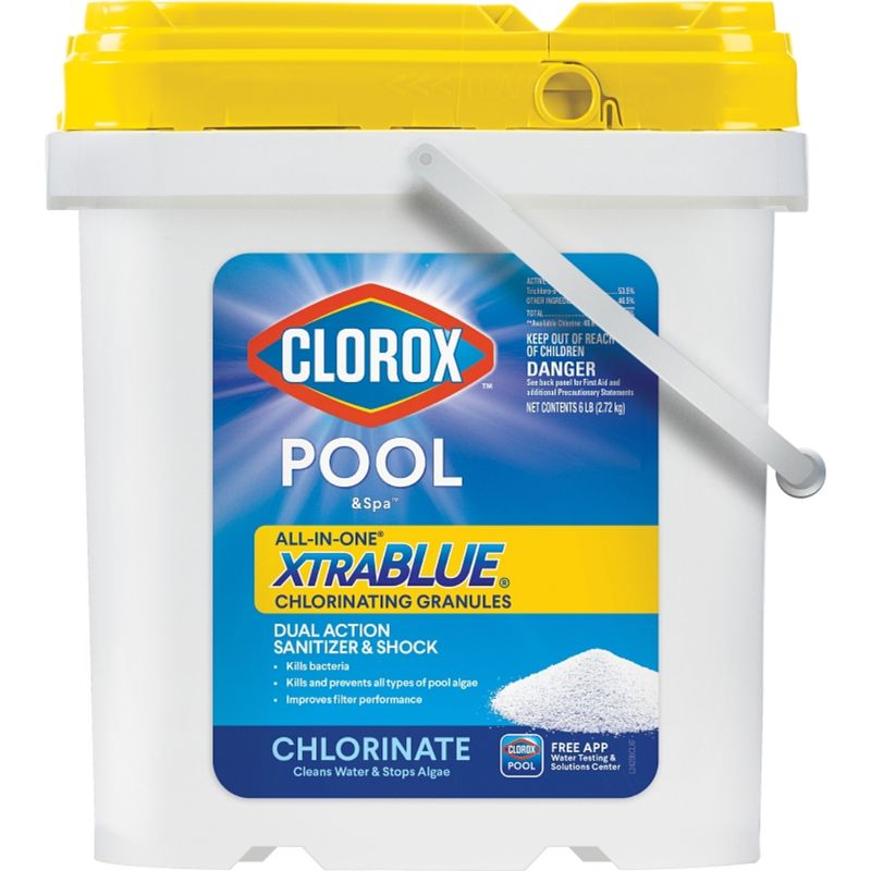 CLOROX ALL-IN-ONE XTRABLUE CHLORINE GRANULES 6LB