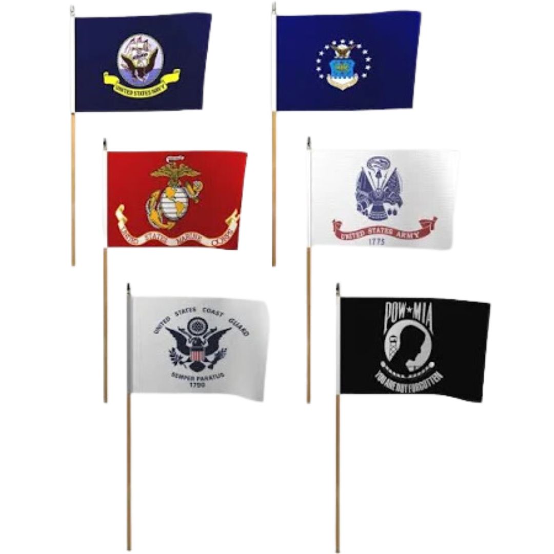 FLAG MILITARY 12X18