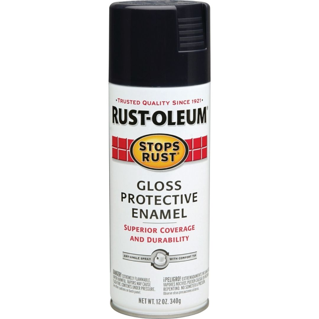 7779830 SPRAY PAINT GLOSS BLACK 12OZ