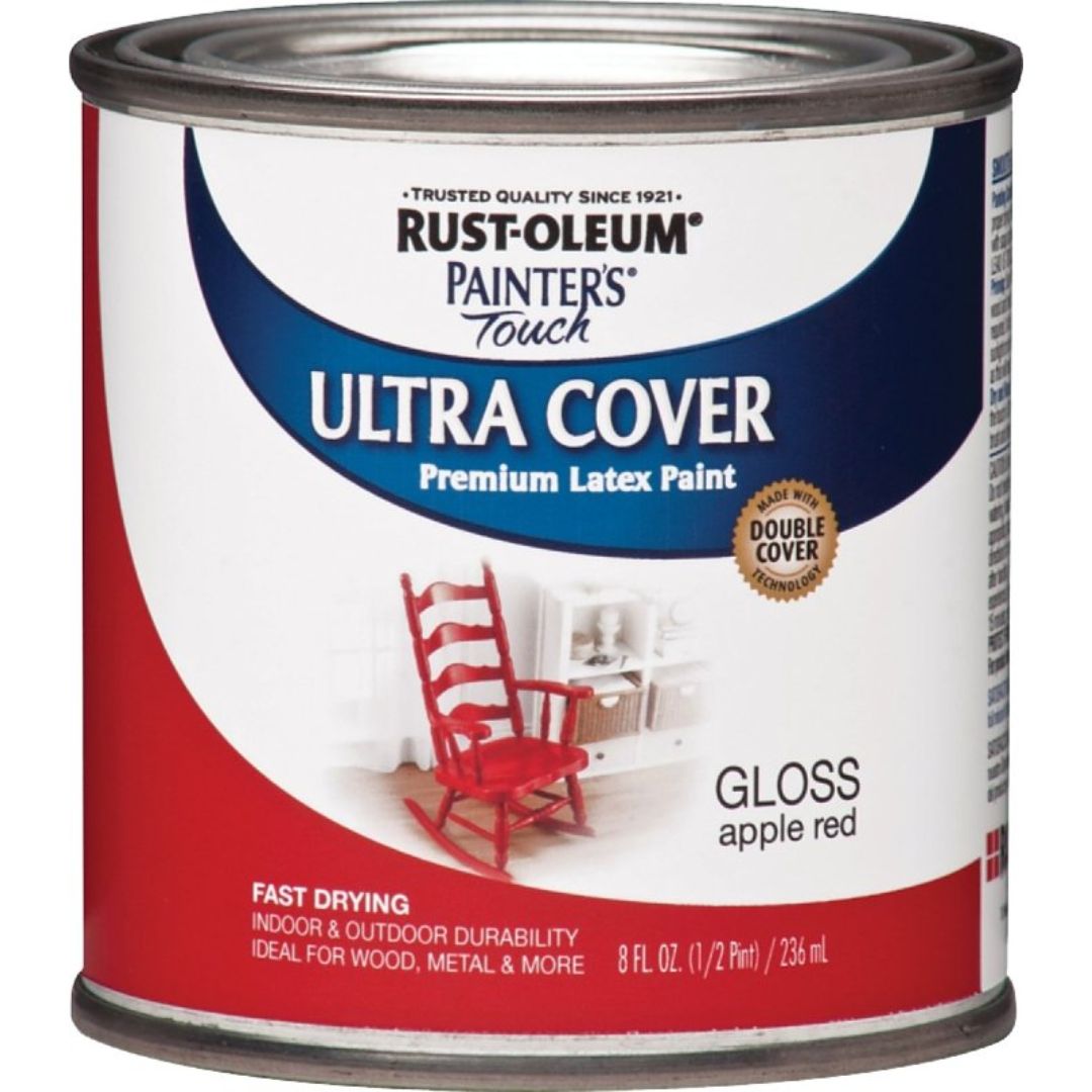1966730 ENAMEL PAINT GLOSS APPLE RED 1/2PT