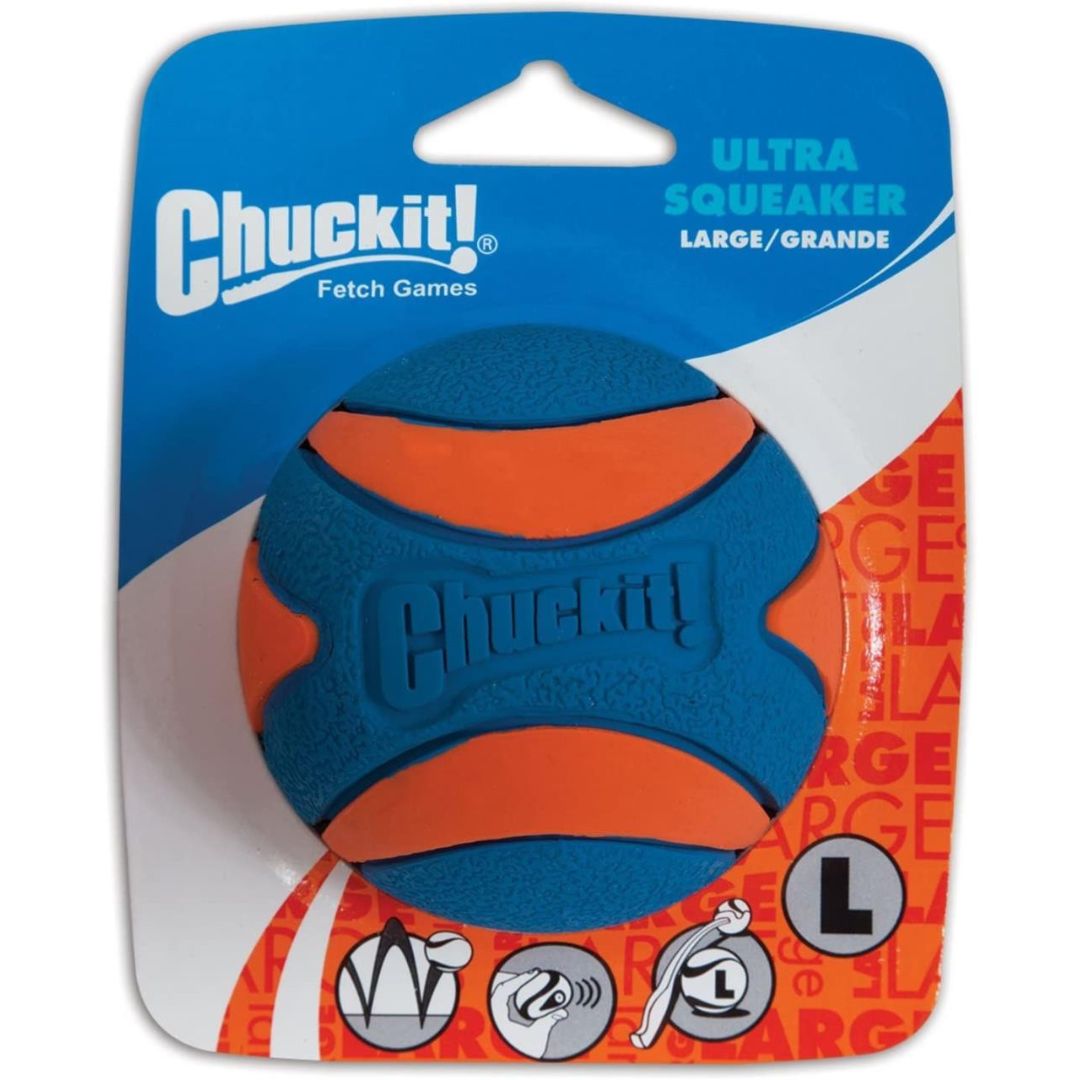 CHUCKIT ULTRA SQUEAKER BALL LG