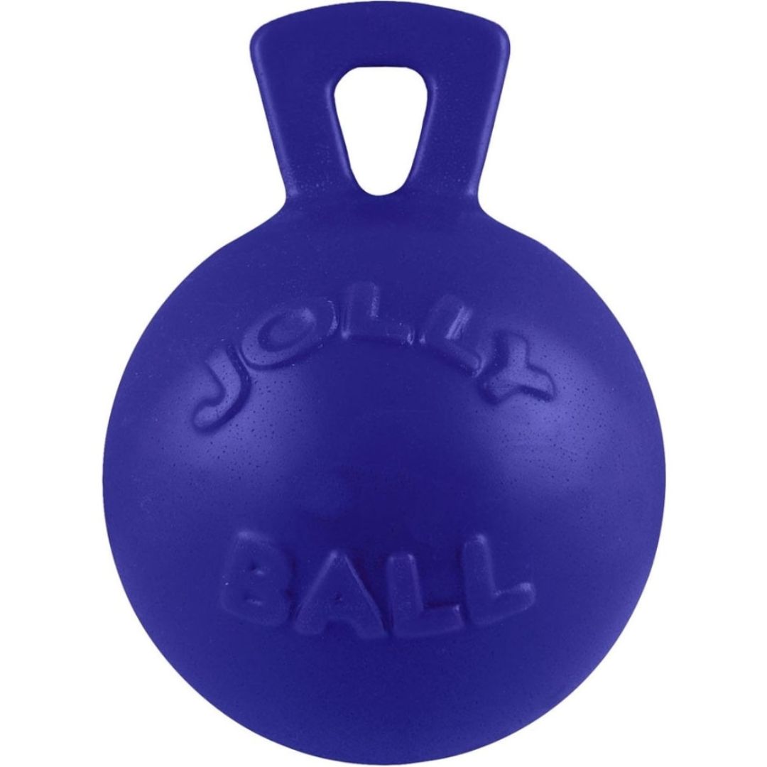 JOLLY BALL TUG-N-TOSS BLUE 6IN