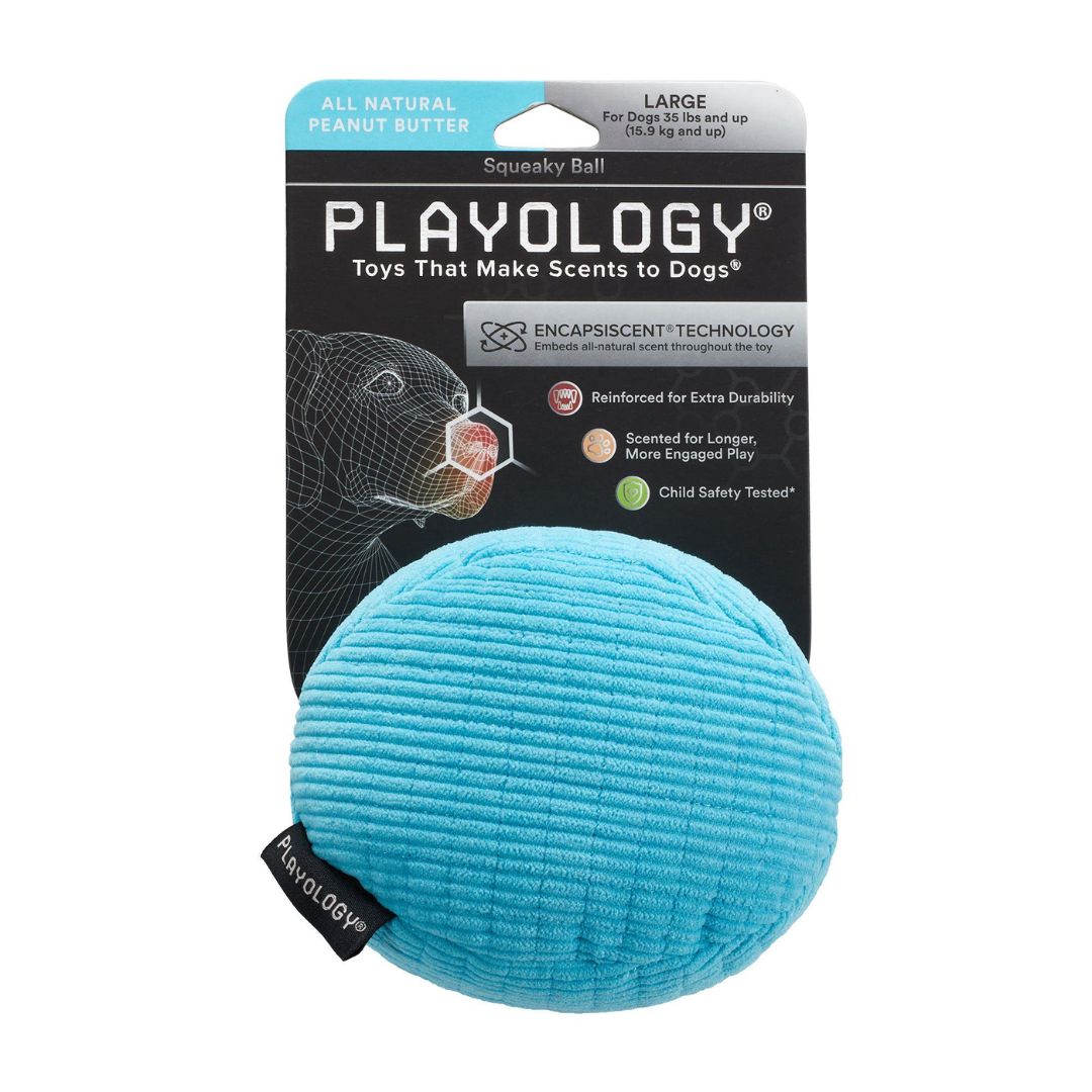 PLAYOLOGY BALL PEANUT BUTTER PLUSH LG
