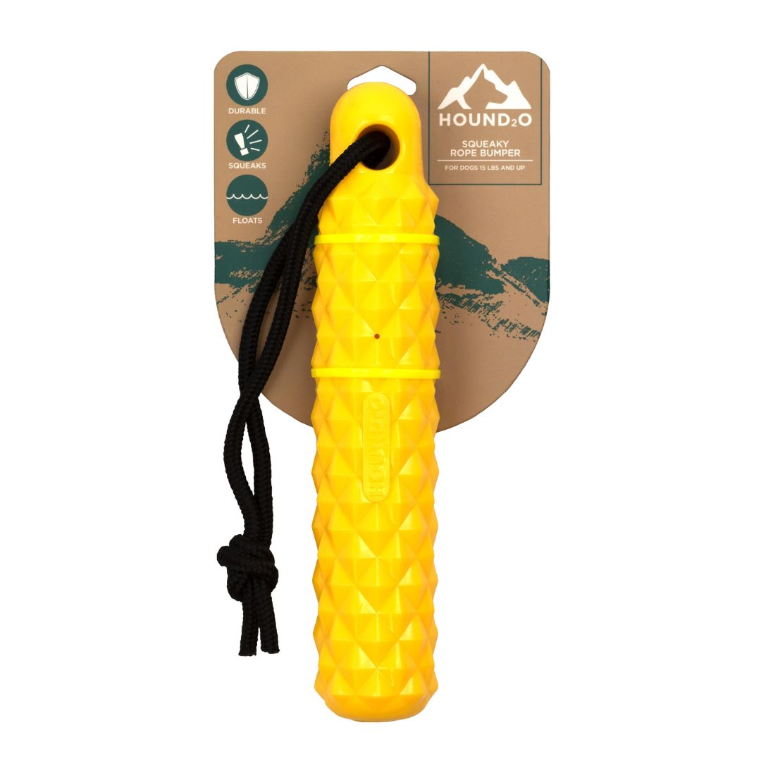 SQUEAKY ROPE BUMPER YELLOW
