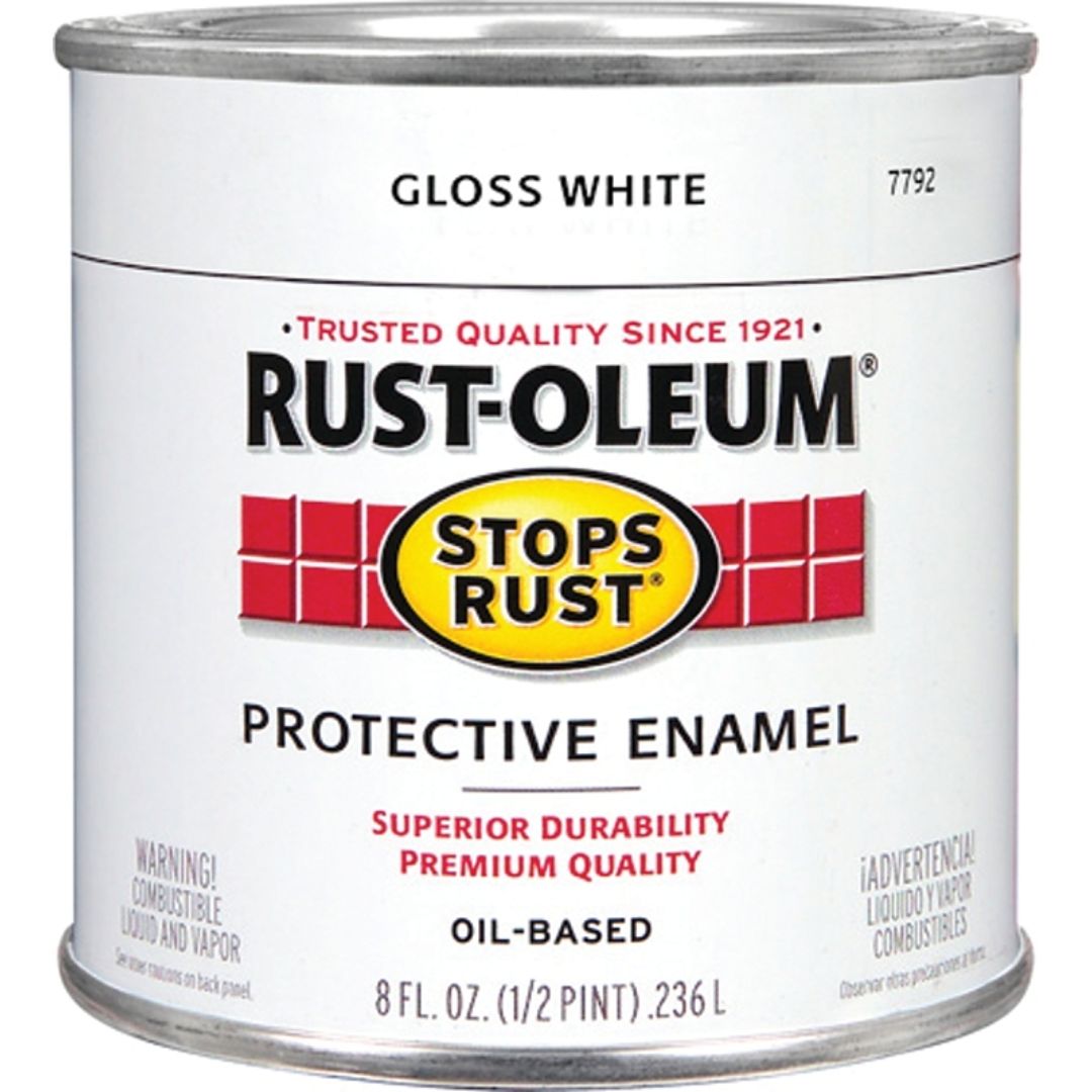 7792730 GLOSS WHITE ENAMEL 1/2PT