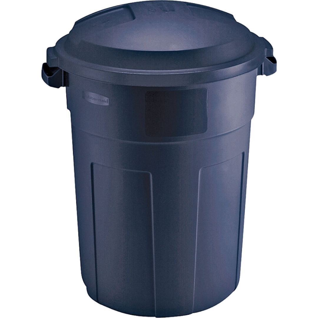 TRASH CAN RUBBERMAID BLUE REFUSE 32GAL