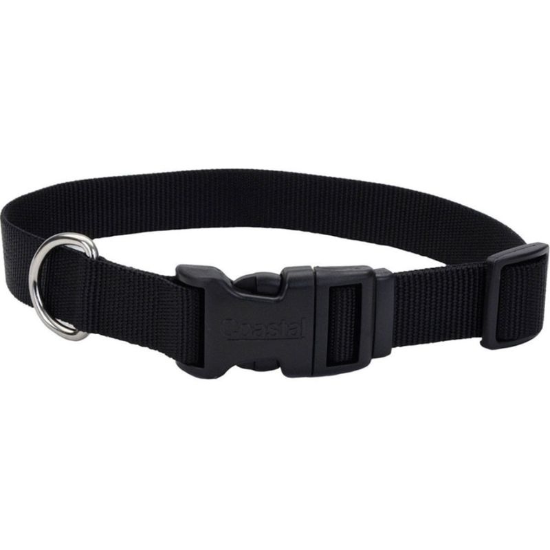 ADJ COLLAR 10-14 BLACK COASTAL
