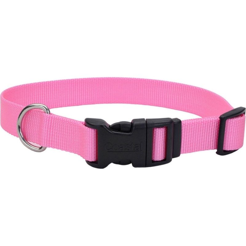 ADJ COLLAR 10-14 PINK COASTAL