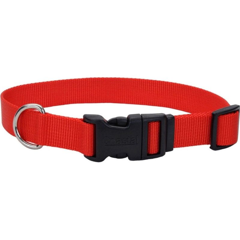 ADJ COLLAR 10-14 RED COASTAL