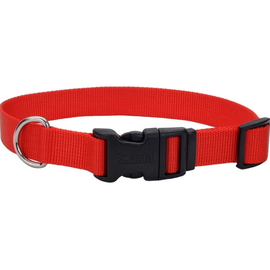 ADJ COLLAR 14-20 RED COASTAL