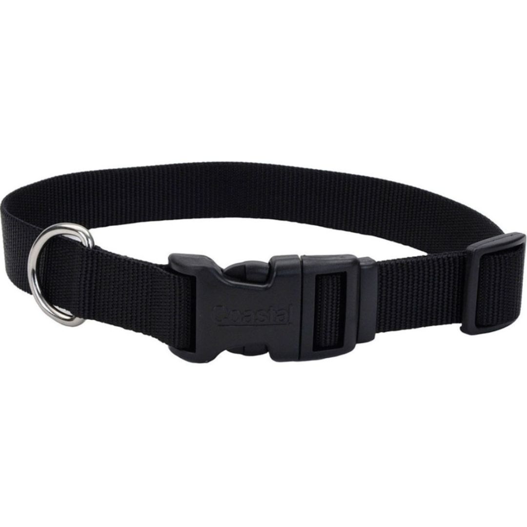 ADJ COLLAR 18-26 BLACK COASTAL
