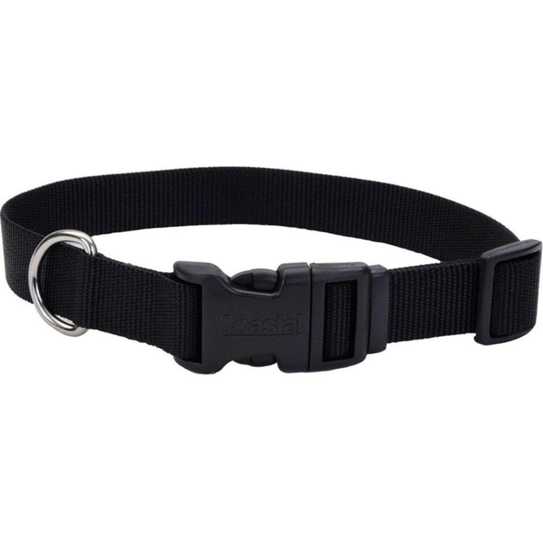 ADJ COLLAR 8-12 BLACK COASTAL