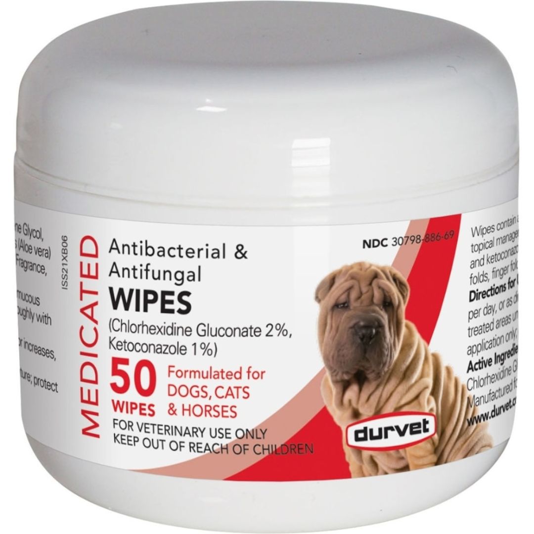 DURVET ANTIBACTERIAL &amp; ANTIFUNGAL WIPES