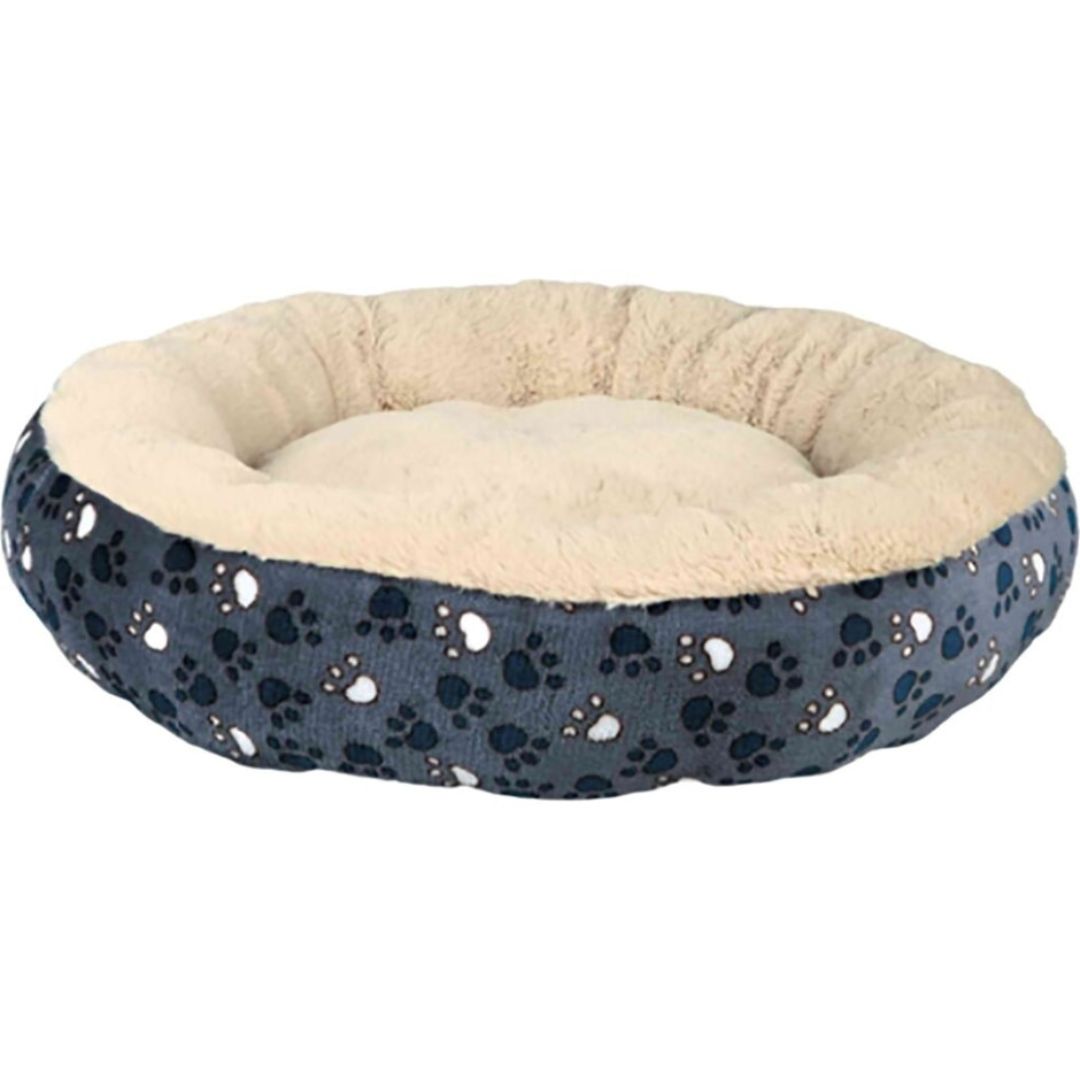 PET BED SCATTERED PAWS ROUND 20IN