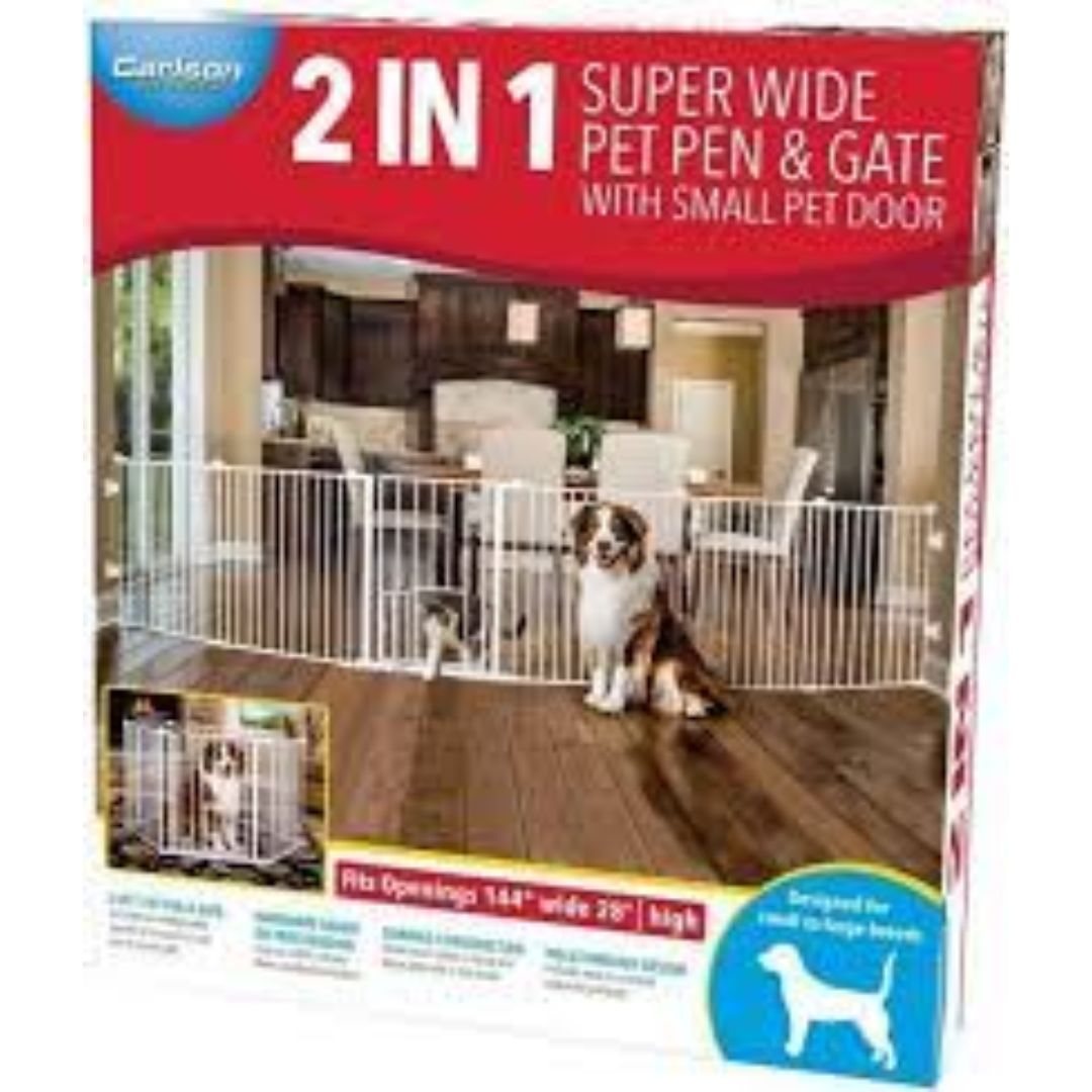 PET GATE SUPER WIDE 2 IN 1 144X28