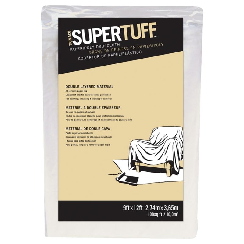 02301 PAPER/POLY DROP CLOTH 9X12