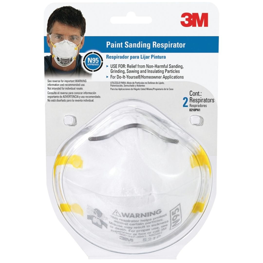 8210PA1-A/8654 RESPIRATOR PAINT SANDING 2PK
