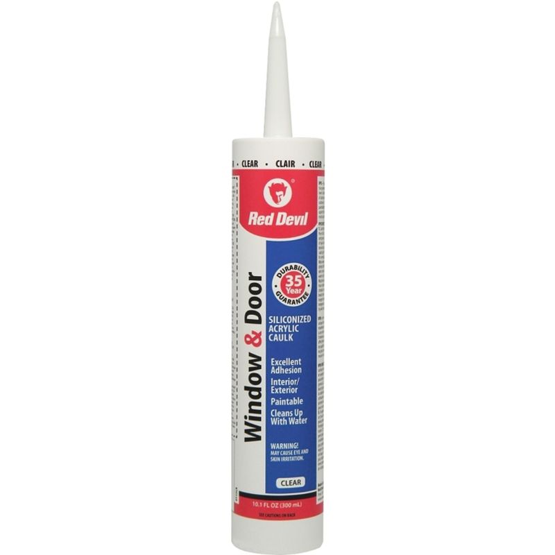 0115CA WINDOW &amp; DOOR 35 YR CLEAR CAULK 10.1OZ