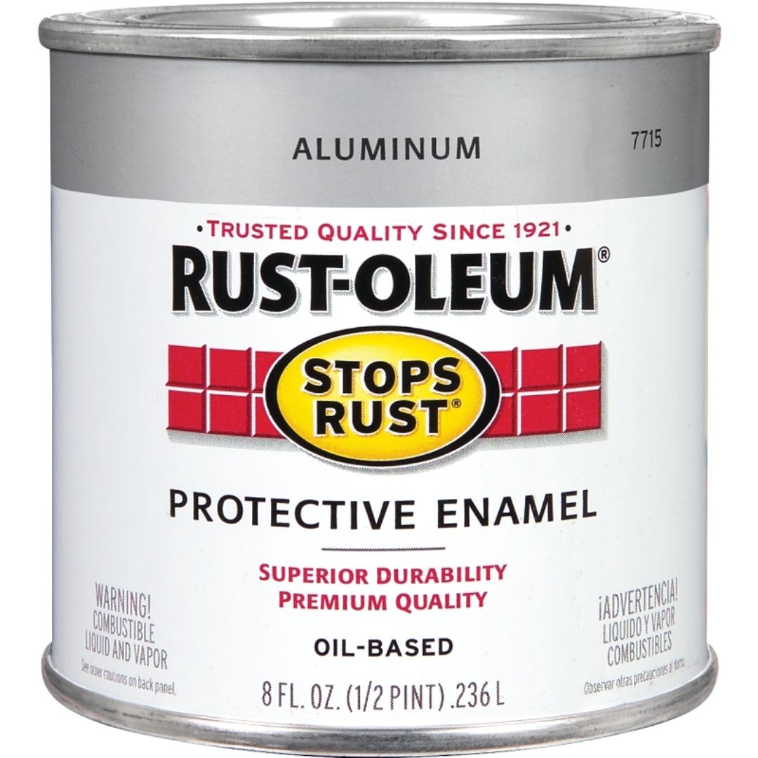 7715730 ENAMEL PAINT ALUMINUM 1/2PT