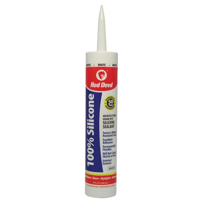 0816 WHITE SILICONE SEALANT 9.8OZ