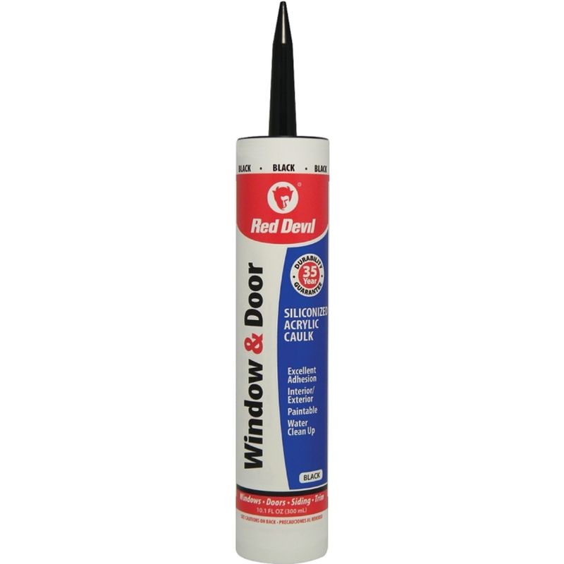 084660 WINDOW &amp; DOOR 35 YEAR CAULK BLACK 10.10OZ
